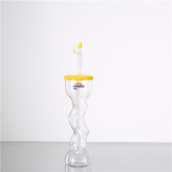Excellent quality Clear Plastic Yard Glass - Charmlite Stylish Plastic Twist Slush Cup – 22 oz / 650 ml – Charmlite