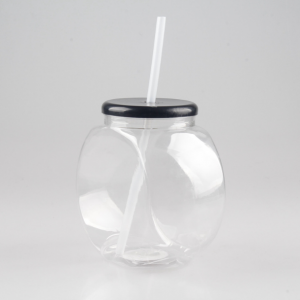 Fish Bowl Plastic Beverage Cup Cocktail Cup With Lid And Straw -FB021 1150ml