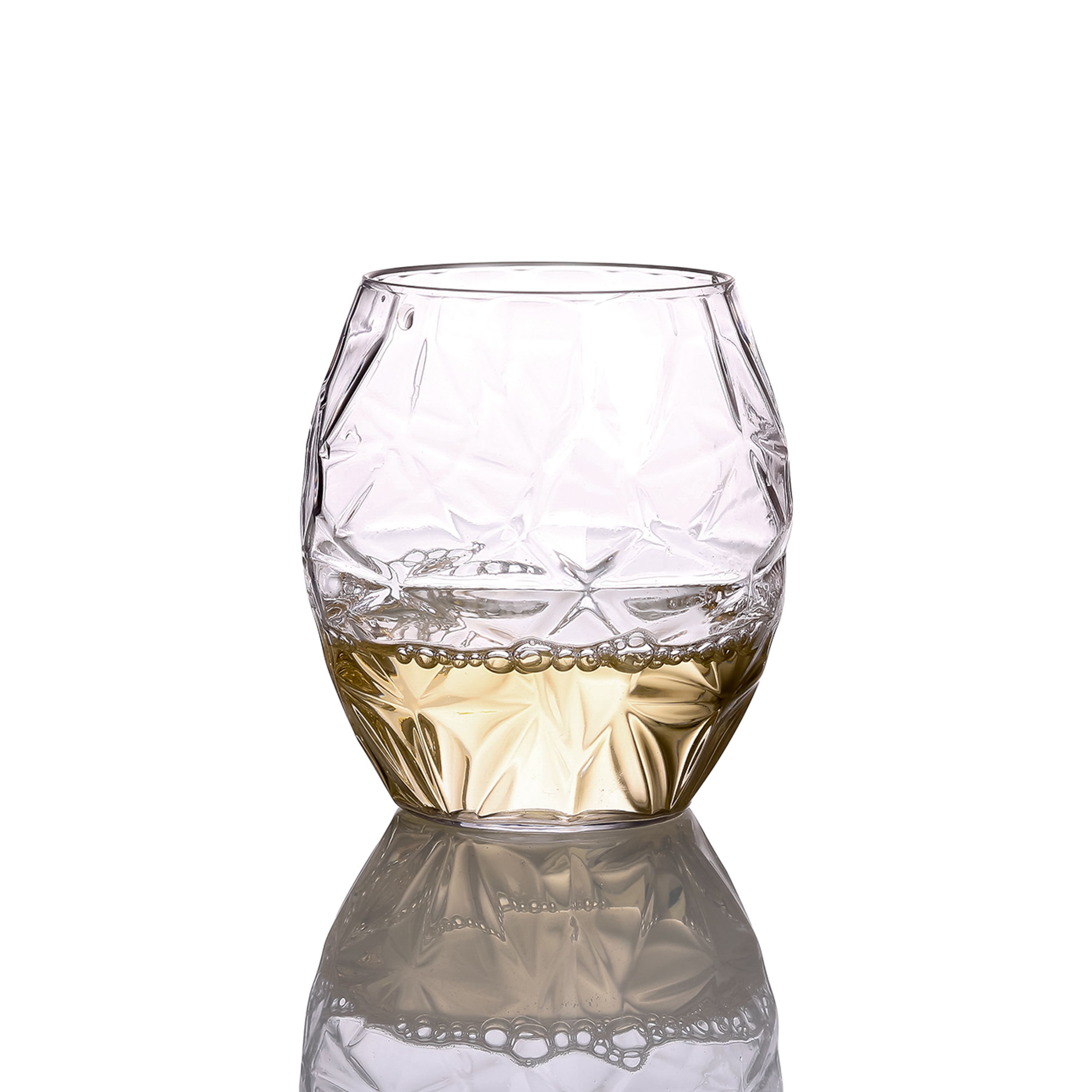 Factory Promotional Disposable Water Glass Price - Charmlite Crystal Stemless Wine Glasses PET Wine Glasses Tritan Wine Tumbler Whisky Tumblers – 16oz – Charmlite