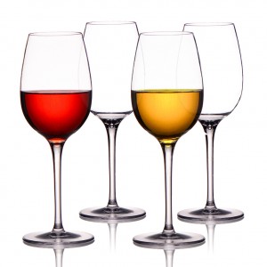 Plastic Wine Glass with stem, customized logo 355ml 12oz wine cups