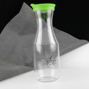 Charmlite Plastic Bottle Party Water Containers Excellent for Milk, Juice -1L Clear Plastic Pitcher