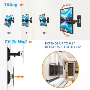 Simple And Cute Full-motion Lcd Tv Bracket