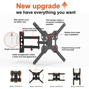 Quality Inspection for 2022 to Peru New Nb F100A Gas Spring Arm 22-35 Inch Screen Monitor Holder 360 Rotate Tilt Swivel Desktop Monitor Arm TV Mount