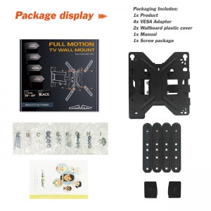 OEM Customized 2022 to Columbia New Nb P5 Full Motion 32-55 TV Wall Mount