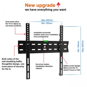 High-Quality Tv Holder Wall Factory –  Economical Ultra-thin 55 Inch Fixed Tv Wall Mount – CHARM-TECH