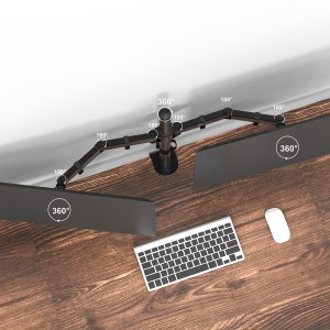 Dual Monitor Desk Mount Steel Stand