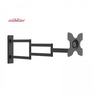 Wholesale OEM/ODM to Vietnam Nb P4 Strong 3 Arm 32-55″ Vesa LCD TV Mount Bracket Wall with Plastic Cover Swing Arms Restractable Articulating Rotate 90 ° Left and Right