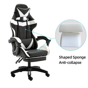 2019 China New Design Wholesale Amazon Hot Selling OEM Leather Ergonomic Cadeira Gamer Chair PC Gaming Racing Office Chair with Footrest