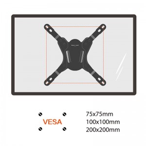 China Gold Supplier for LUMI Modern Home Furniture Cheap Swivel Full Motion TV Wall Mount