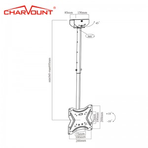 Super Purchasing for New Arrival Foldable Motorized Adjustable TV Ceiling Mount