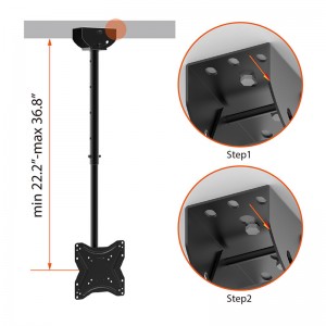Ordinary Discount Full Motion Drop Ceiling Mechanism Motorized Supports Floor Stand TV Bracket