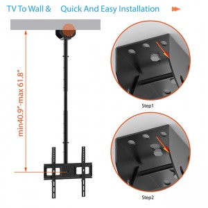Low price for Electric Flip Down Heavy Duty Suspend Freely Ceiling Plasma TV Mount