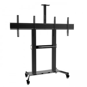 Manufacturer High Quality Dual Screen Mobile TV Stand