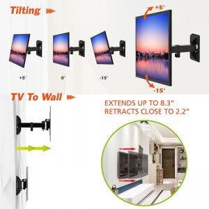 Massive Selection for TV Wall Mount for 39 -60 Inch Tvs with Tilt Swivel 150 Lbs Frank Fk-M7l
