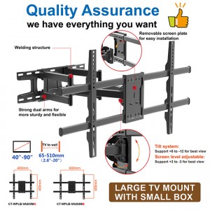 New Delivery for Wholesale OEM ODM Extra Long Arm Full Motion LED LCD TV Wall Bracket Mount