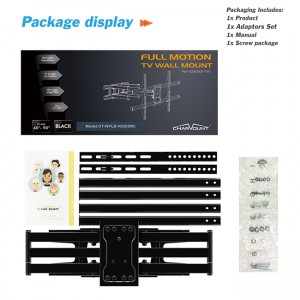 Factory Supply Ceiling TV Bracket Mount Tilt Swivel for Most 32″-70 Inch TV LCD LED OLED Frank Fk-N1l Black