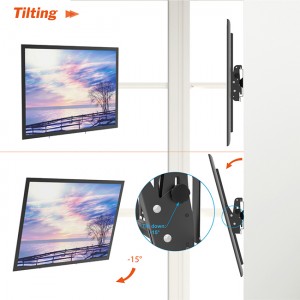 Hot sale TV bracket wall mount suitable for 32-55 inches LED LCD tv tilting tv stand with cold rolled steel plate monitor mount