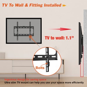 Super Purchasing for Articulating Tilt and Swivel TV Wall Mount Max Vesa 600*400mm TV Bracket Full Motion LCD TV Mount