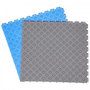 Rutschfeste, ineinandergreifende PVC-Bodenfliesen der Serie K1 von CHAYO – Easyclean PLUS
