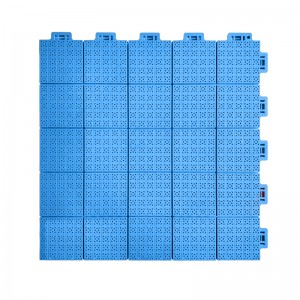 កំរាលឥដ្ឋសមាសធាតុ Vinyl កំរាលឥដ្ឋ Rubik's Patterned interlocking PP Outdoor Paving Floor Tiles