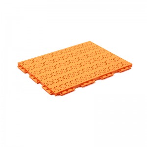 [K10-1607] Soft connection Interlocking PO floor tile for ourdoor sports use