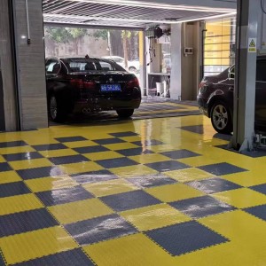 [K13-71] Industrial &Commercial use Anti-slip Interlocking PVC Floor Tile
