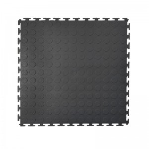 [K13-72] Coin Pattern anti-skid warehouse workshop garage PVC flooring tile