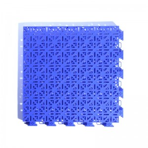 Plastične međusobno spojene podne pločice za vanjske terene Modularno igralište s ventiliranom drenažom Snap-grid Podne pločice