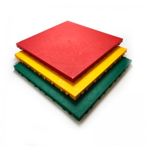 Outdoor PP Plastic Flooring Vinyl Modulari Roller Skating Rink Snap Floor Tile