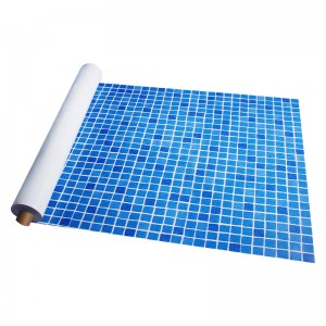 CHAYO PVC Liner- Seri Grafis A-108 Mosaik Biru