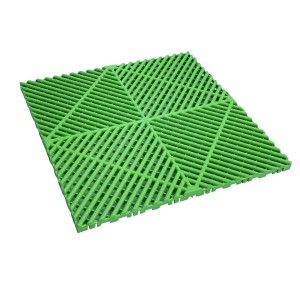 Interlocking Floor Tile PP Classic Grid 4S Shop Garage Car Wash K11-02