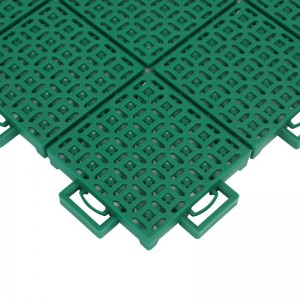 Interlocking PP Floor Tile Para sa Sports Court Kindergarten- Square-In-Round