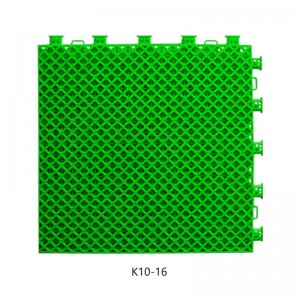PP Interlocking Floor Tile Fun Ile-ẹjọ Idaraya Kindergarten-Diamond Grid