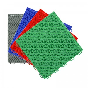 PP Interlocking Floor Tile Fun Ile-ẹjọ Idaraya Kindergarten-Diamond & Star Grid