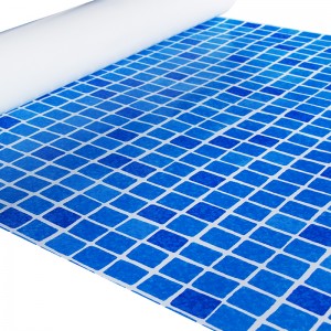 Revestimiento de PVC CHAYO - Serie Gráfica A-108 Mosaico Azul