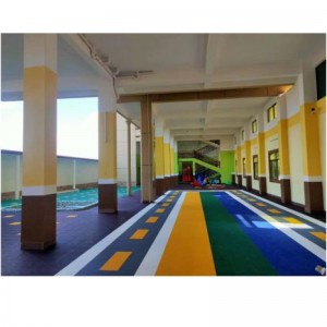 Interlocking PP Floor Tile Para sa Sports Court Kindergarten-Seasonal Blossom