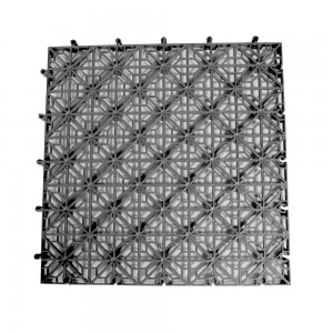 4S အရောင်းဆိုင် ဂိုထောင် ကားရေဆေး interlocking PP ကြမ်းပြင် Tile-CLOVER