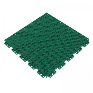 [K10-44] Interlocking PP Floor Tile For Sports Court Kindergarten-Double Layer Star Mesh