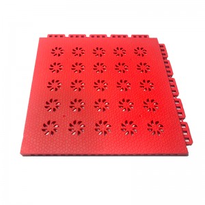 [K10-08] Multi-color Suspended Soft PO Interlocking Plastic Floor Tiles for Sports Ball Court