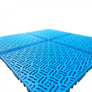 Sports Floor Tiles Modular PP Hard Plastic Removable Premium Vinyl K10-49