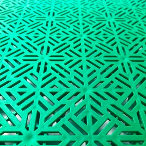 Outdoor Pp Sports Floor Tile Click Lock Resilient Vinyl Tile Flooring para sa palaruan sa kindergarten