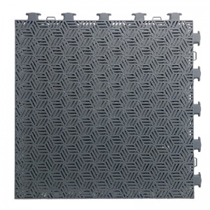 Azulejos de piso intertravados de plástico para exteriores azulejos de piso xadrez de vinil antiderrapante 30,48X30,48cm