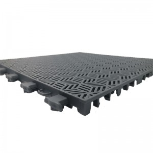 Plastikinės blokuojamos grindų plytelės Lauke Neslidžios vinilo languotos grindų plytelės 30,48x30,48 cm