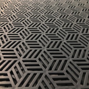 کاشی کفپوش پلاستیکی در هم تنیده کاشی کف وینیل شطرنجی فضای باز بدون لغزش 30.48x30.48 سانتی متر