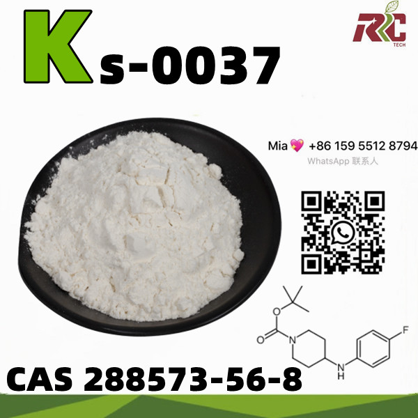 Global Hot Sale New BMK Pmk CAS 288573-56-8 tert-butyl 4-(4-fluoroanilino)piperidine-1-carboxylate ks-0037 Safe Delivery DDP Free Customs