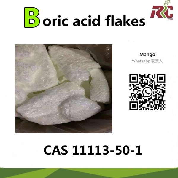 Boric acid flakes CAS.No :11113-50-1 We guarantee 100% of your packages pass