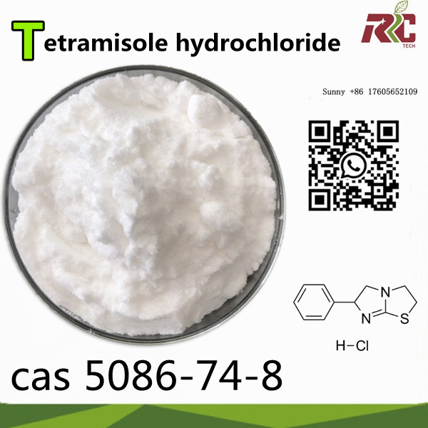 China Supplier Cas 5086-74-8 Tetramisole hydrochloride high quality 99% chemical raw matericals double customs clearance safe delivery