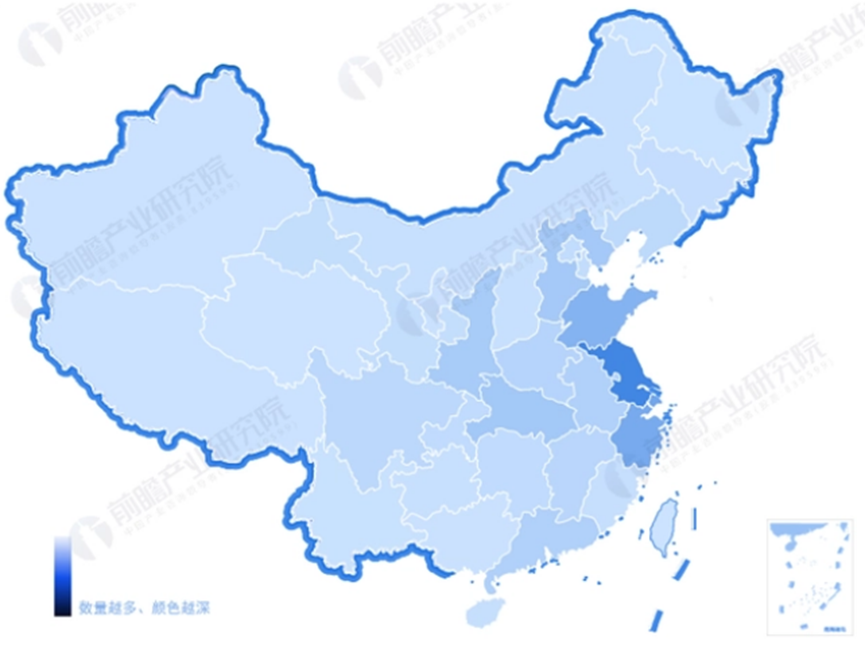 Inventariu a distribuzione di "NO.1" in l'industria chimica cinese in quale regioni