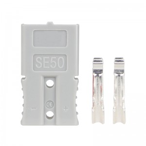SE50A 600V New Energy Connector Quick Connector Lithium Battery Dovetail Plug Electric Vehicle DC Plug Gray Plastic Shell