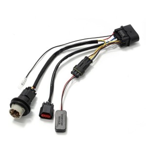 Projector headlight to car taillight conversion harness